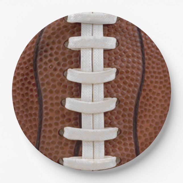 Football Paper Plate (Front)