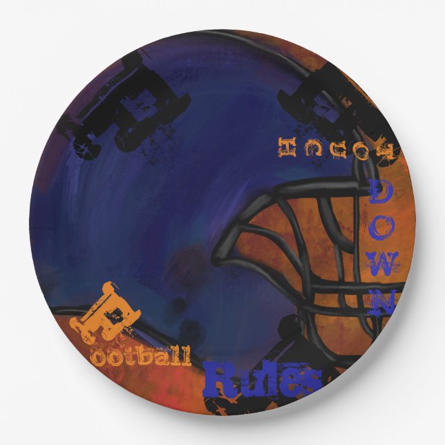 FOOTBALL PAPER PLATE (Front)