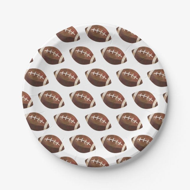 Football Paper Plates (Front)