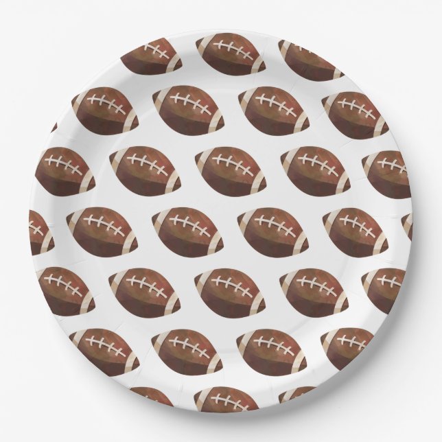 Football Paper Plates (Front)