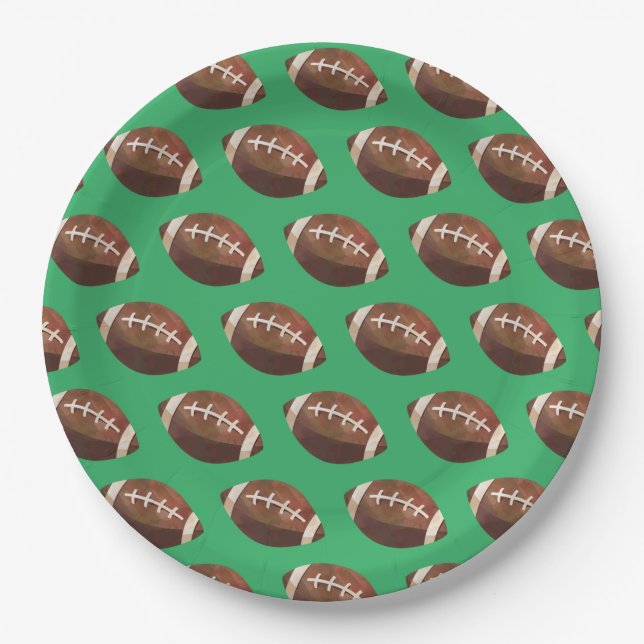 Football Paper Plates (Front)