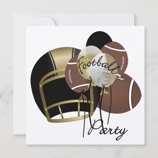 Football Party Invitation (Front)