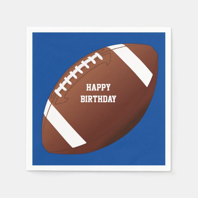 Football Party Paper Napkins (Front)
