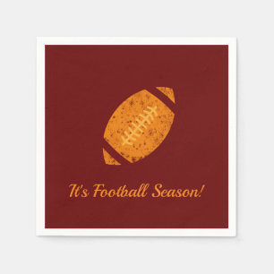 Football Party Tailgate Supplies Maroon Gold  Napkin