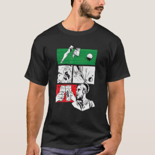 Football Passion Football Player Italy Flag T-Shirt