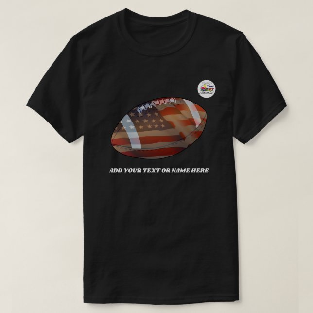 Football Patriotism T-Shirt (Design Front)