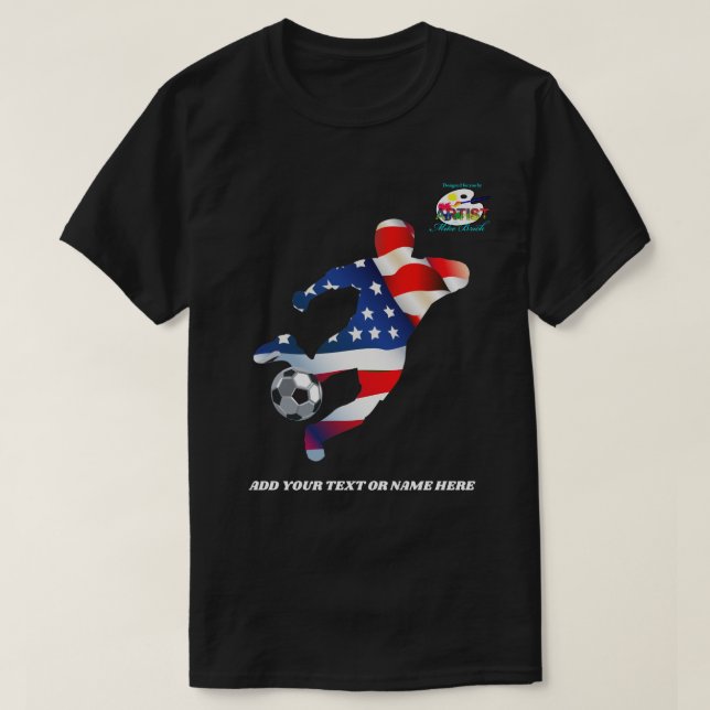 Football Patriotism T-Shirt (Design Front)