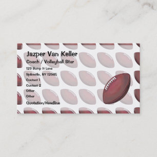 Football Pattern Business Card