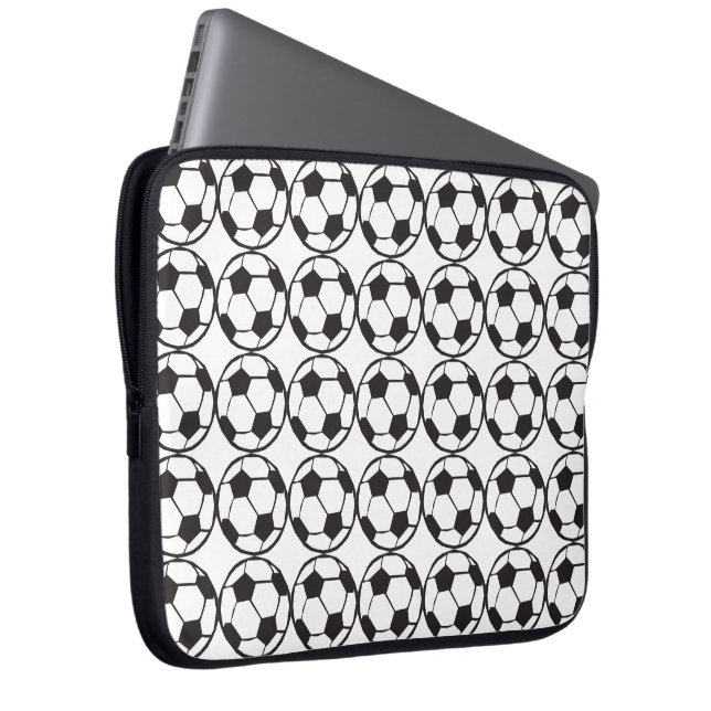 Football pattern laptop sleeve (Front Right)