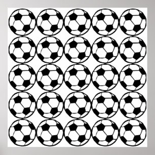 Football pattern poster