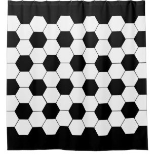 Football Pattern Shower Curtain