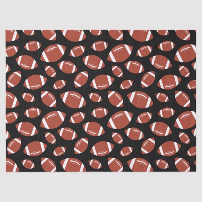 Football Pattern Tissue Paper (Front)