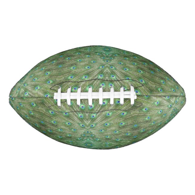 Football - Peacock Tail Feathers American Football (Front)