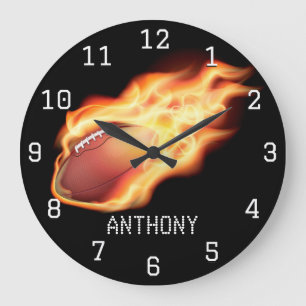 Football Personalised Large Clock