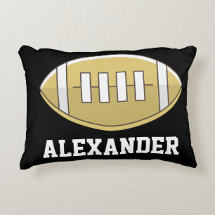 Football Personalised Monogram name Decorative Cushion