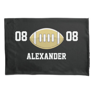 Football Personalised Monogram name  Pillowcase