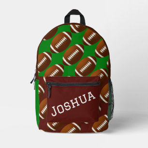 Football Personalised  Printed Backpack