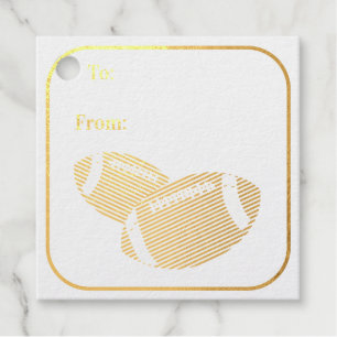 Football PERSONALIZE Paper Gift Favour Tags