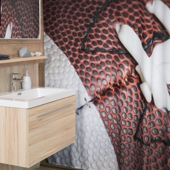 Football Photo Close-Up Shower Curtain (Creator Uploaded)