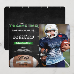 Football Photo Invitation