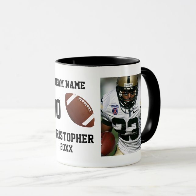 Football Photo Modern Mug (Front Right)