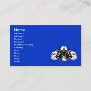 football_player100 FOOTBALL PLAYER TOUGH SPORTS SU Business Card
