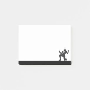 Football Player Athlete Sport Silhouette Post-it Notes