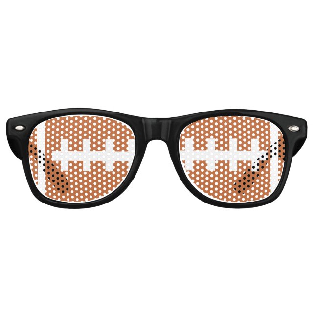 Football Player Ball Cool Sports Birthday Party Retro Sunglasses (Front)