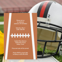 Football Player Ball Custom Sports Birthday Party