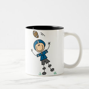 Football Player Blue Mug