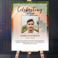 Football Player Celebration of Life Photo Funeral