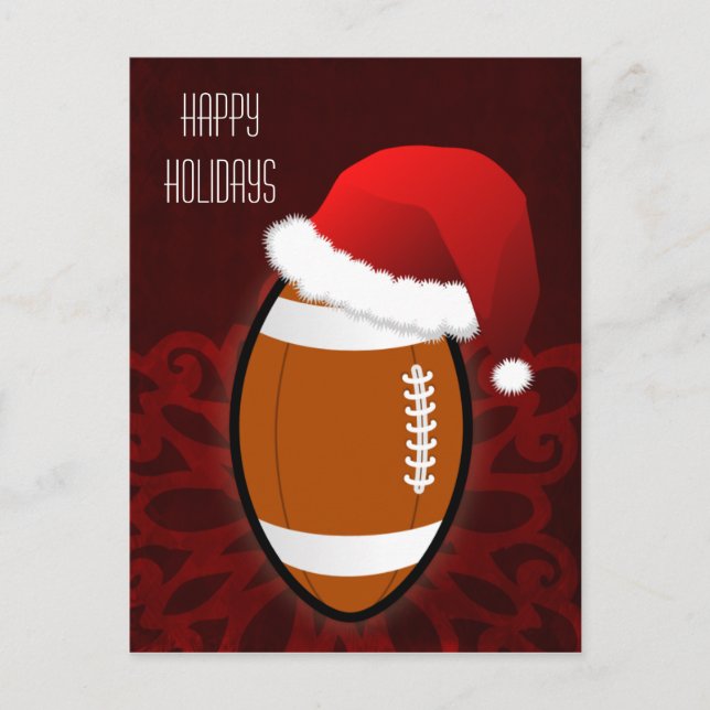 football player Christmas Cards (Front)