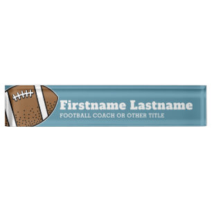 Football Player Coach or Teacher - Modern Drawing Nameplate