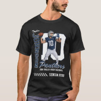 Football Player Custom Photo Jersey Number Blue
