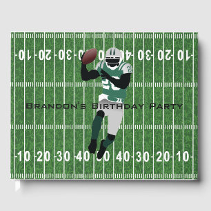 Football Player Design Guest Book