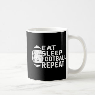 Football Player Eat Sleep Football Repeat Love Foo Coffee Mug