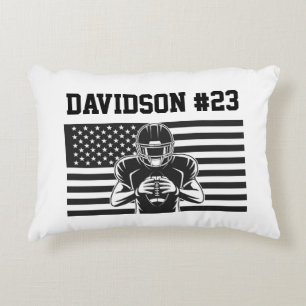 Football Player Football Accent Pillow