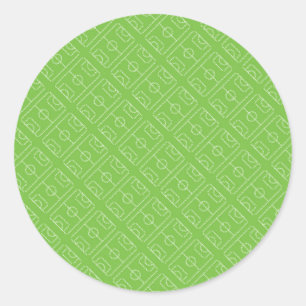 Football Player   Football Is Like Life Classic Round Sticker