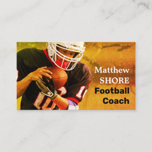 Football Player, Footballer, Football Coach Business Card