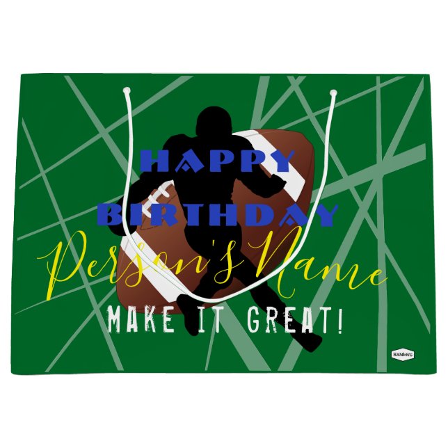 FOOTBALL Player Gift Bag HAMbyWG (Front)