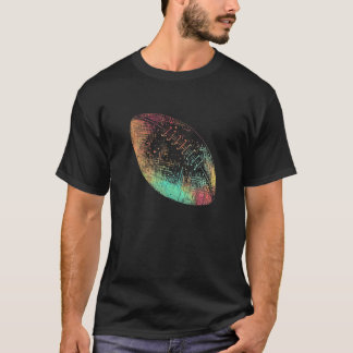 Football Player Gifts For Men Women Colourful Foot T-Shirt