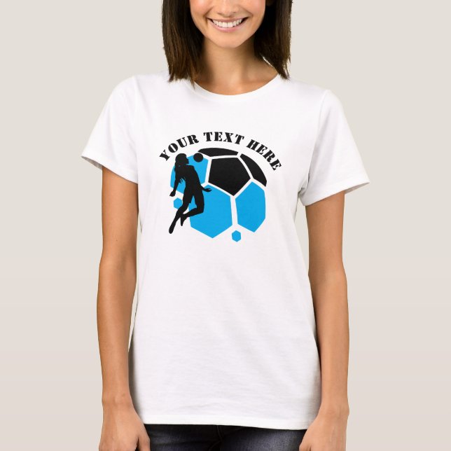 Football Player Girl, Birthday Gift, Team        T-Shirt (Front)