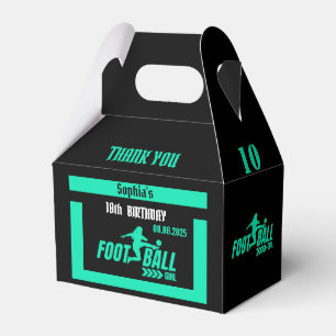 Football Player Girl, Football Girl Team Favor Box