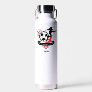 Football Player Girl, Football Girl Team Favor Box Water Bottle