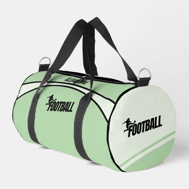 Football Player Girl, Team, Birthday Gift    Duffle Bag (Left Corner)