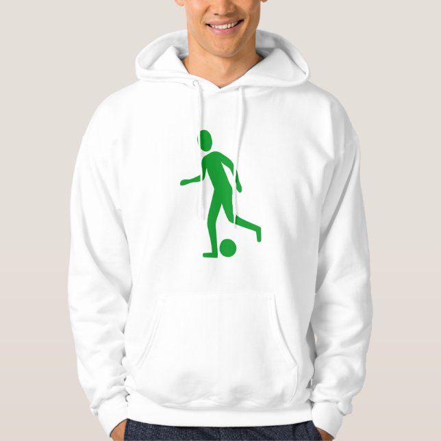 Football Player - Grass Green Hoodie (Front)