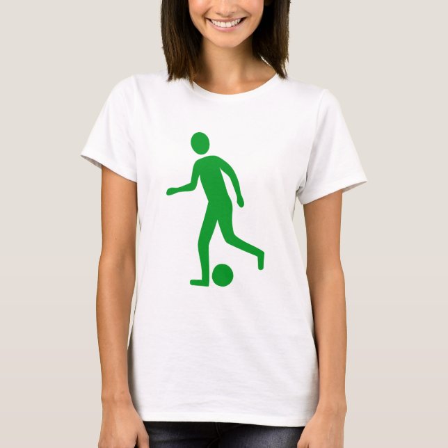 Football Player - Grass Green T-Shirt (Front)