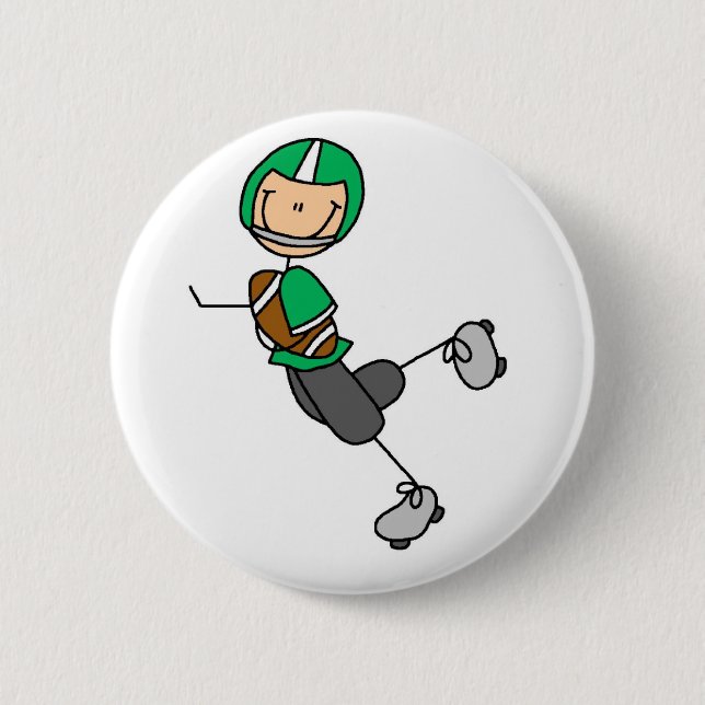 Football Player Green Button (Front)