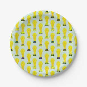 Football Player I Give All My Life To Football Paper Plate