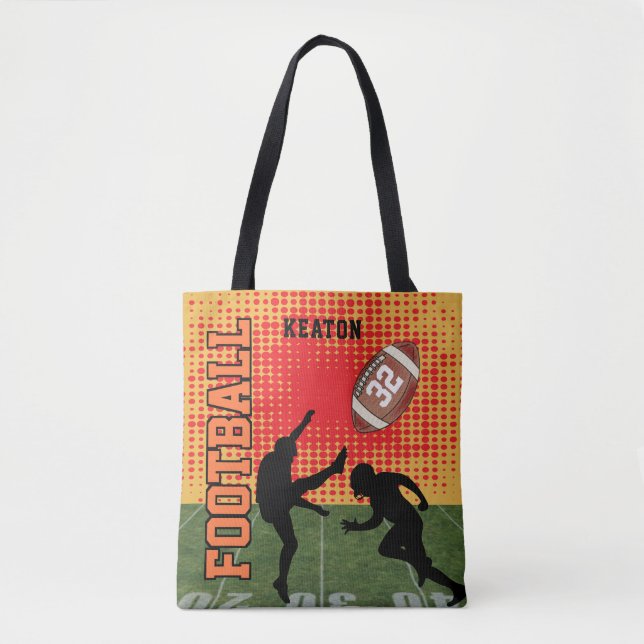 Football Player Kickball  Tote Bag (Front)